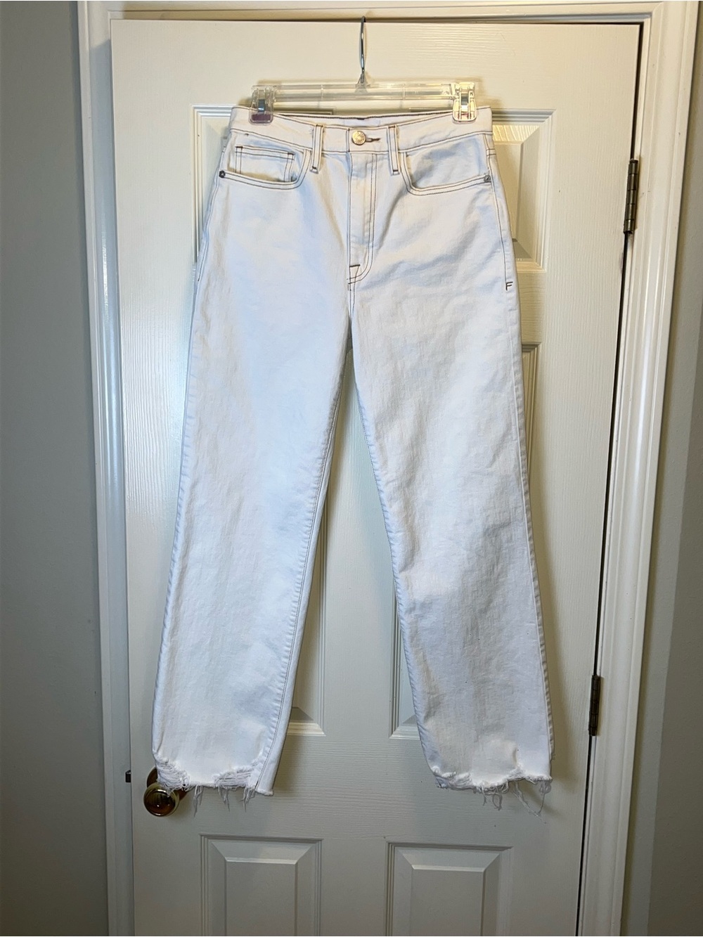 FRAME LE JANE Ankle High-Rise Straight Jeans